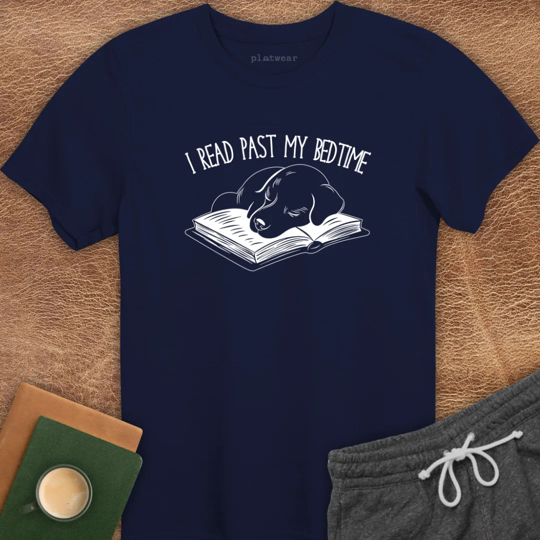 I READ PAST MY BEDTIME T-SHIRT