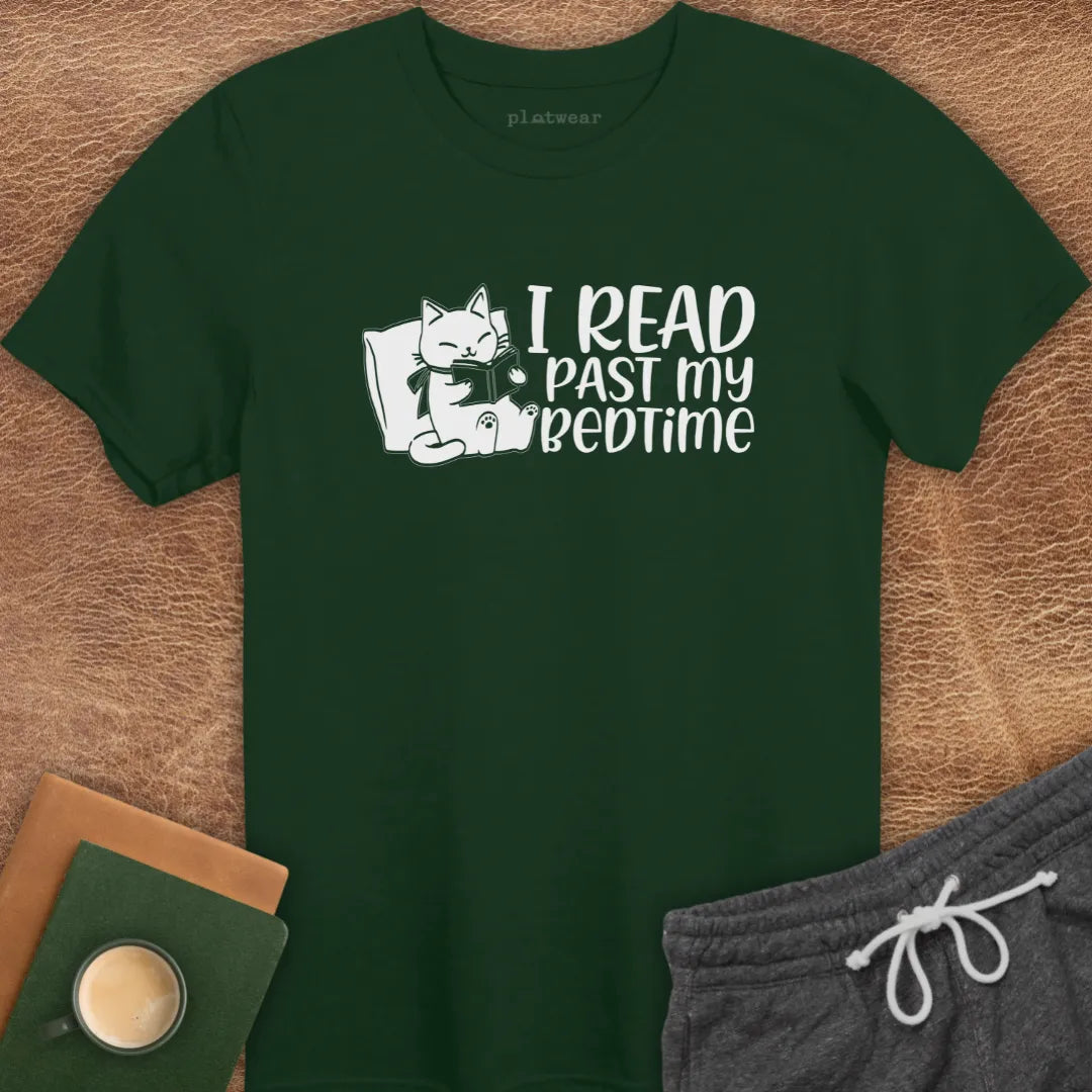 I READ PAST MY BEDTIME T-SHIRT