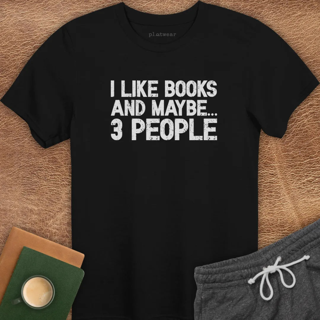 I LIKE BOOKS T-SHIRT