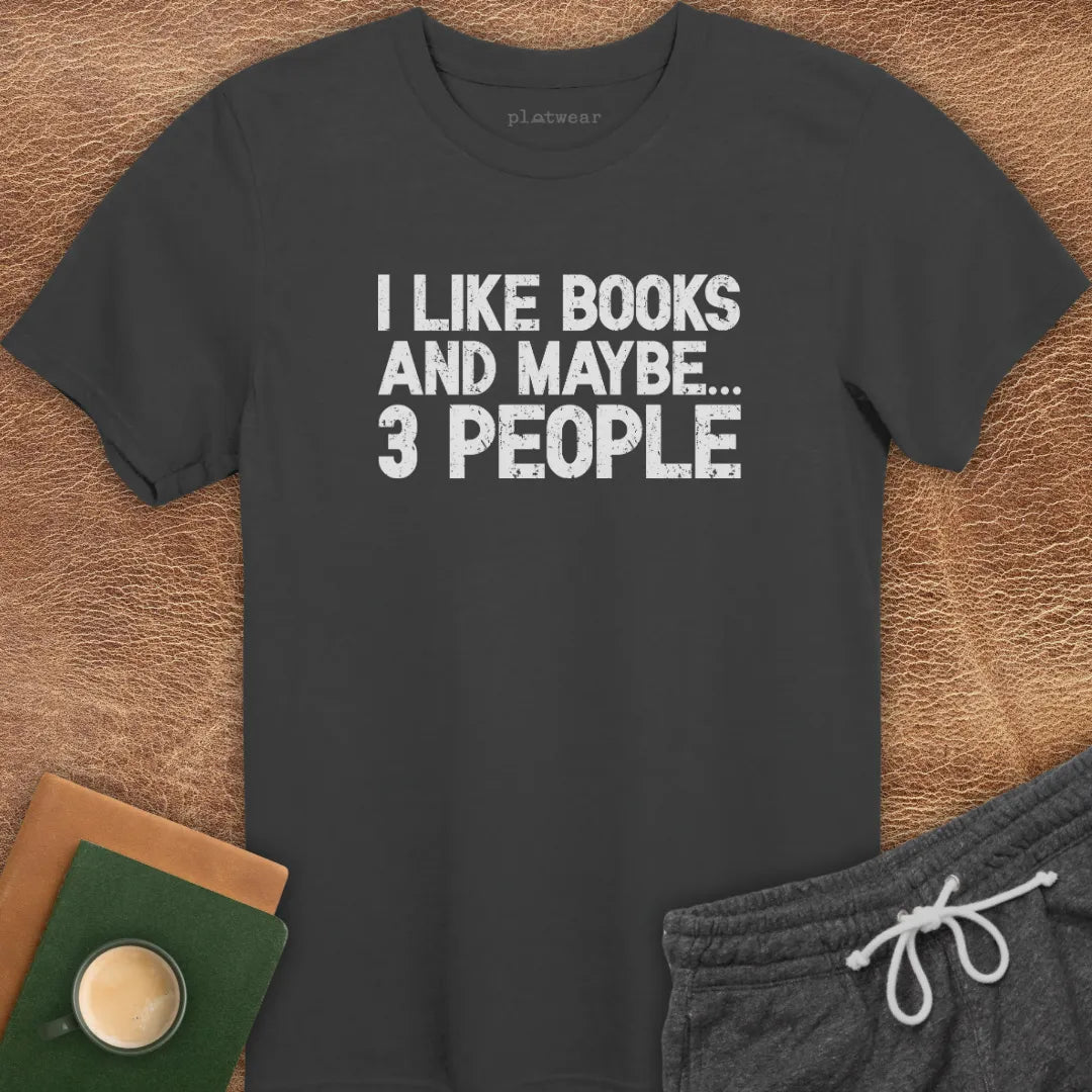 I LIKE BOOKS T-SHIRT
