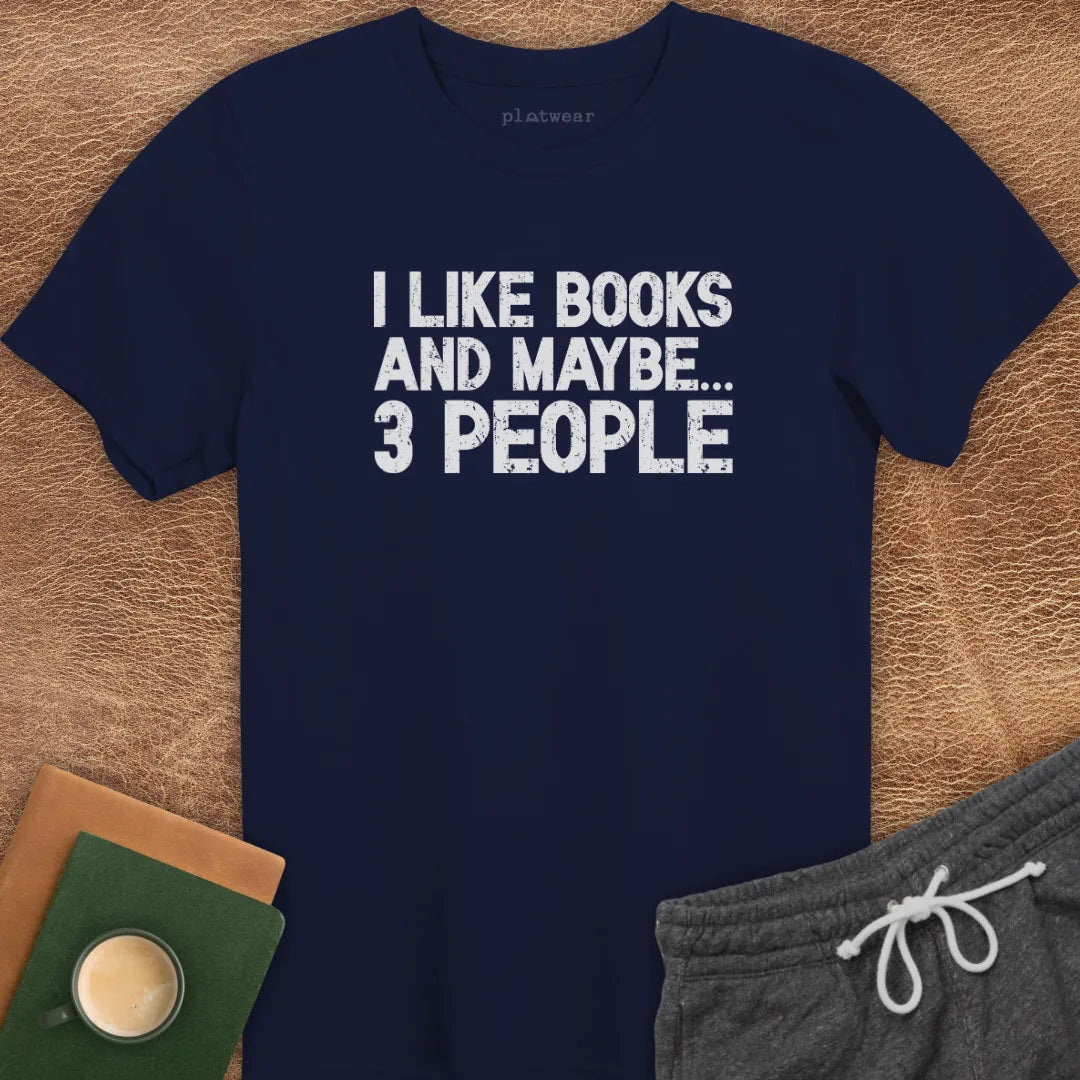 I LIKE BOOKS T-SHIRT
