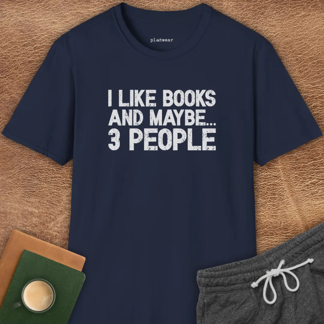 I LIKE BOOKS T-SHIRT