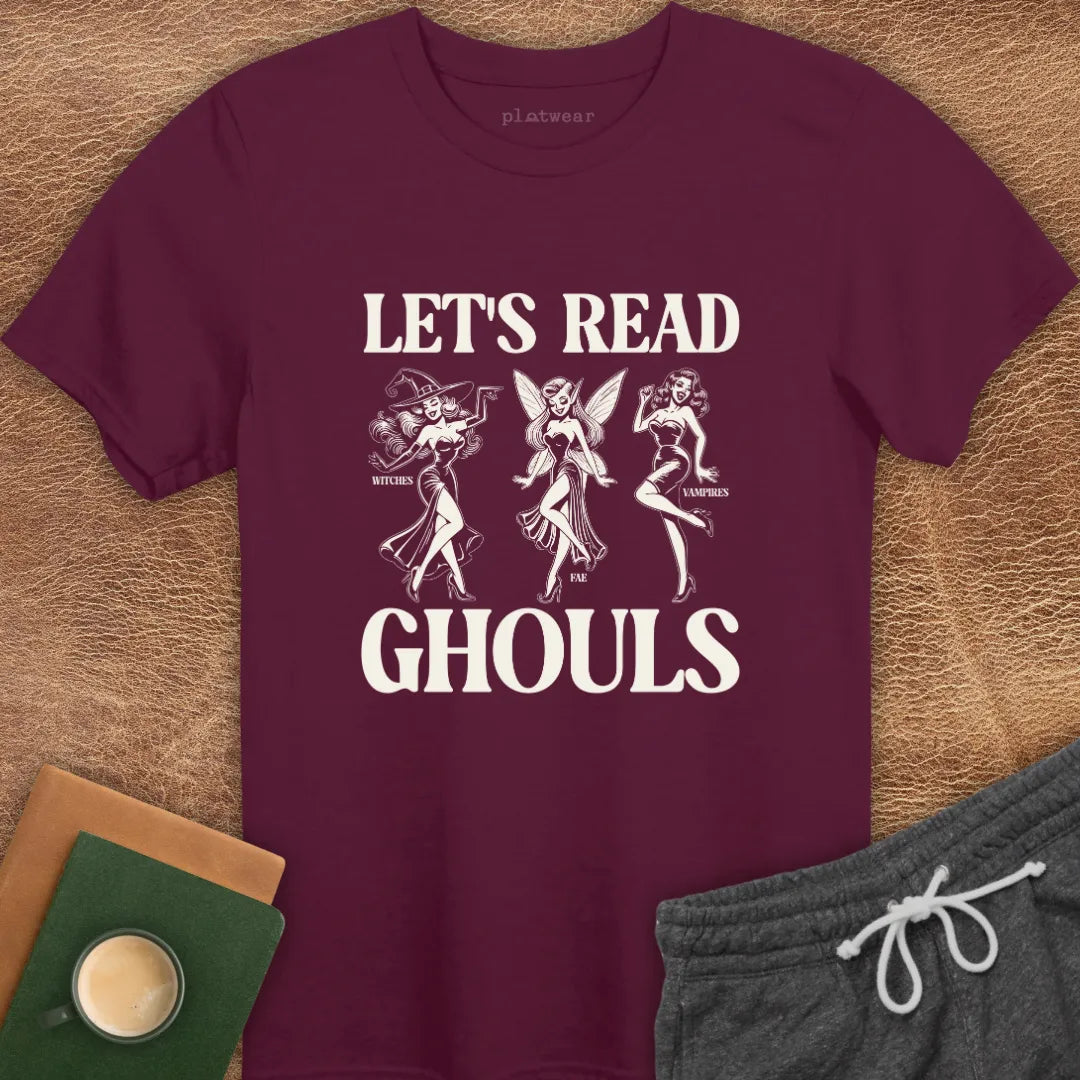 LET'S READ GHOULS T-SHIRT