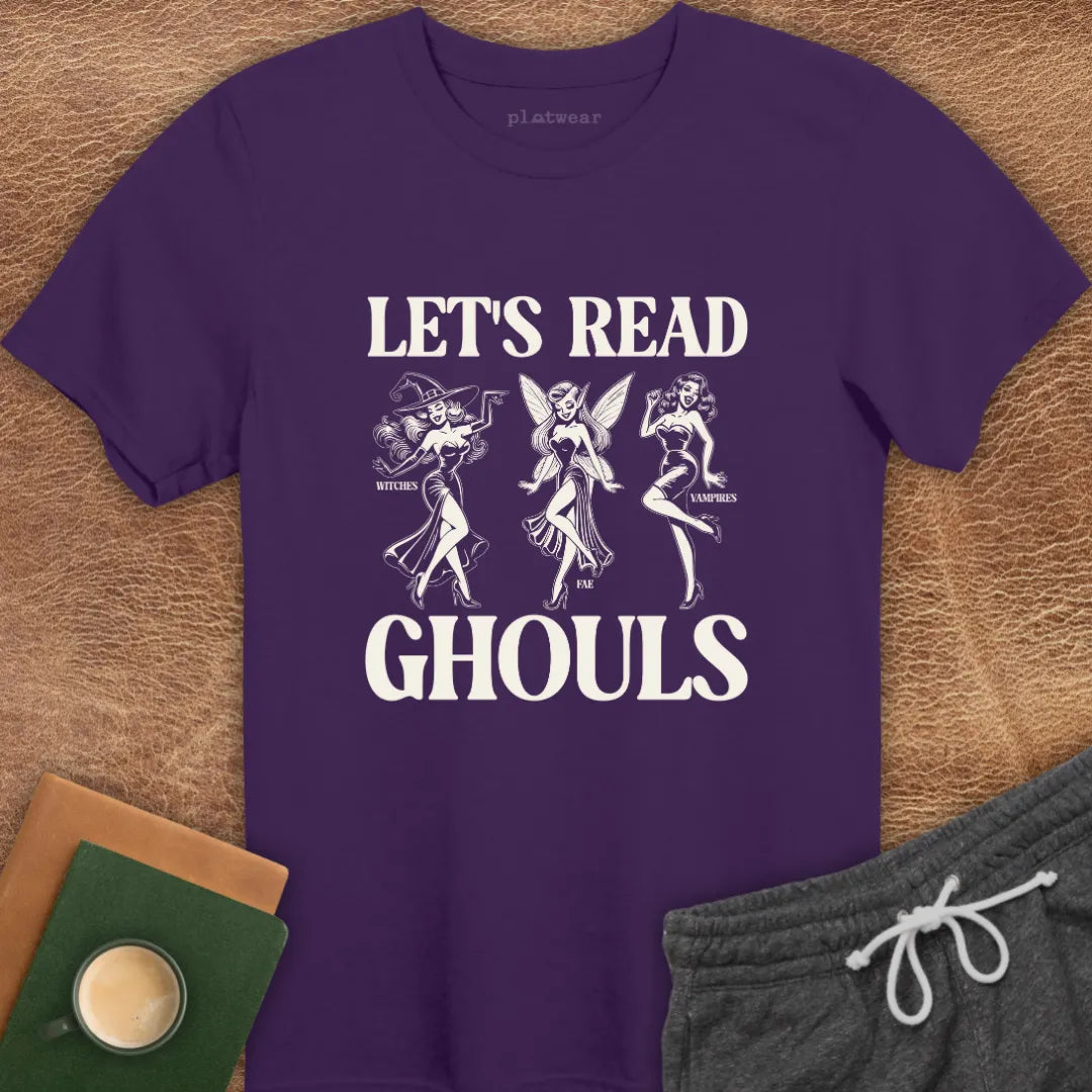 LET'S READ GHOULS T-SHIRT