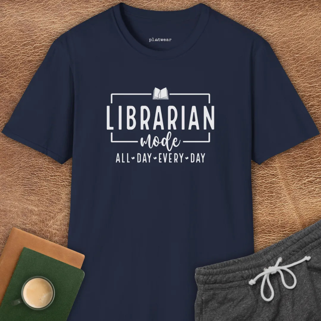 LIBRARIAN MODE T-SHIRT