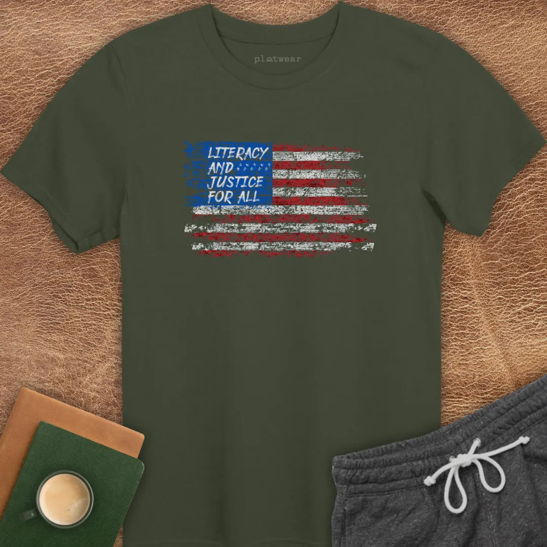 LITERACY FLAG T-SHIRT