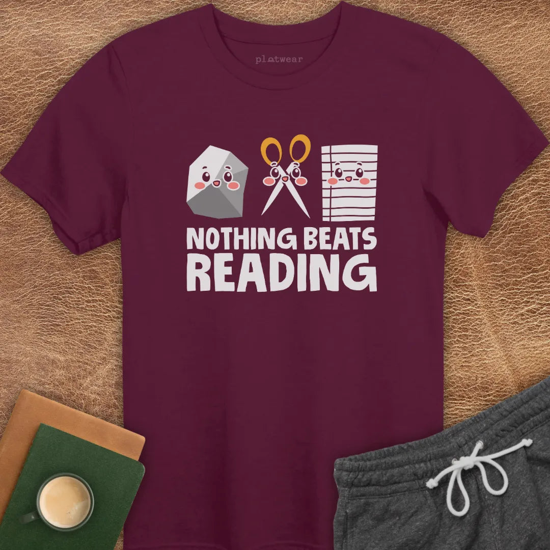 NOTHING BEATS READING T-SHIRT