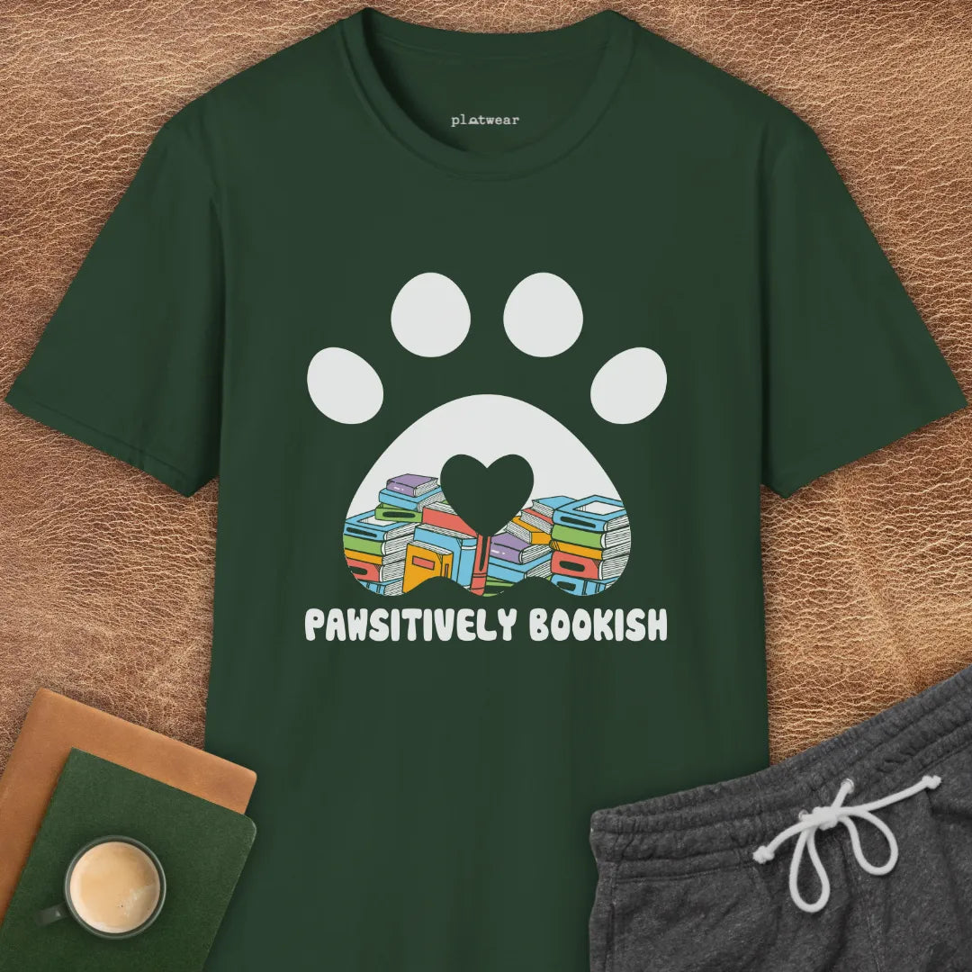 PAWSITIVELY BOOKISH T-SHIRT