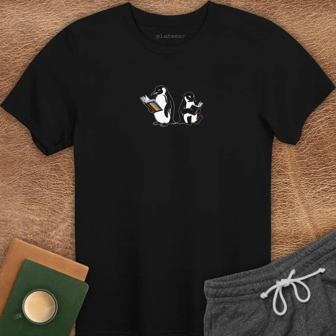 PENGUINS READING T-SHIRT