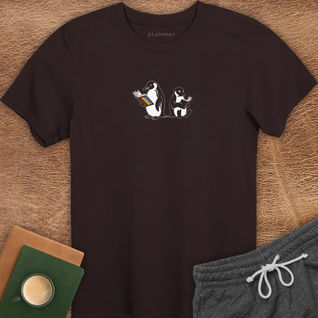 PENGUINS READING T-SHIRT