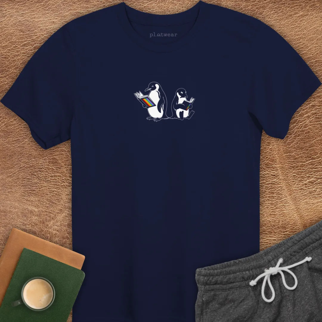 PENGUINS READING T-SHIRT
