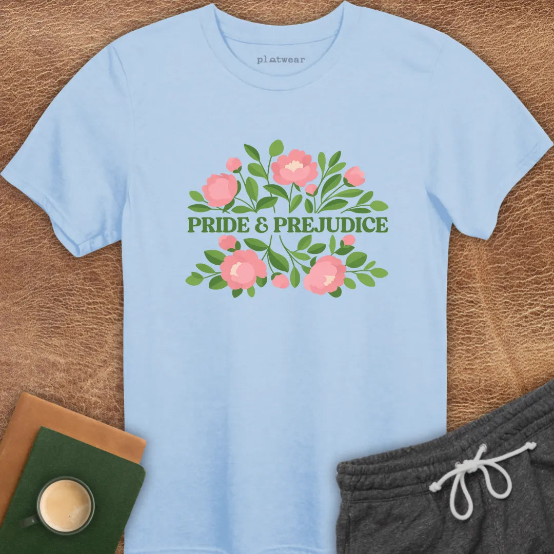 PRIDE & PREJUDICE PEONIES T-SHIRT