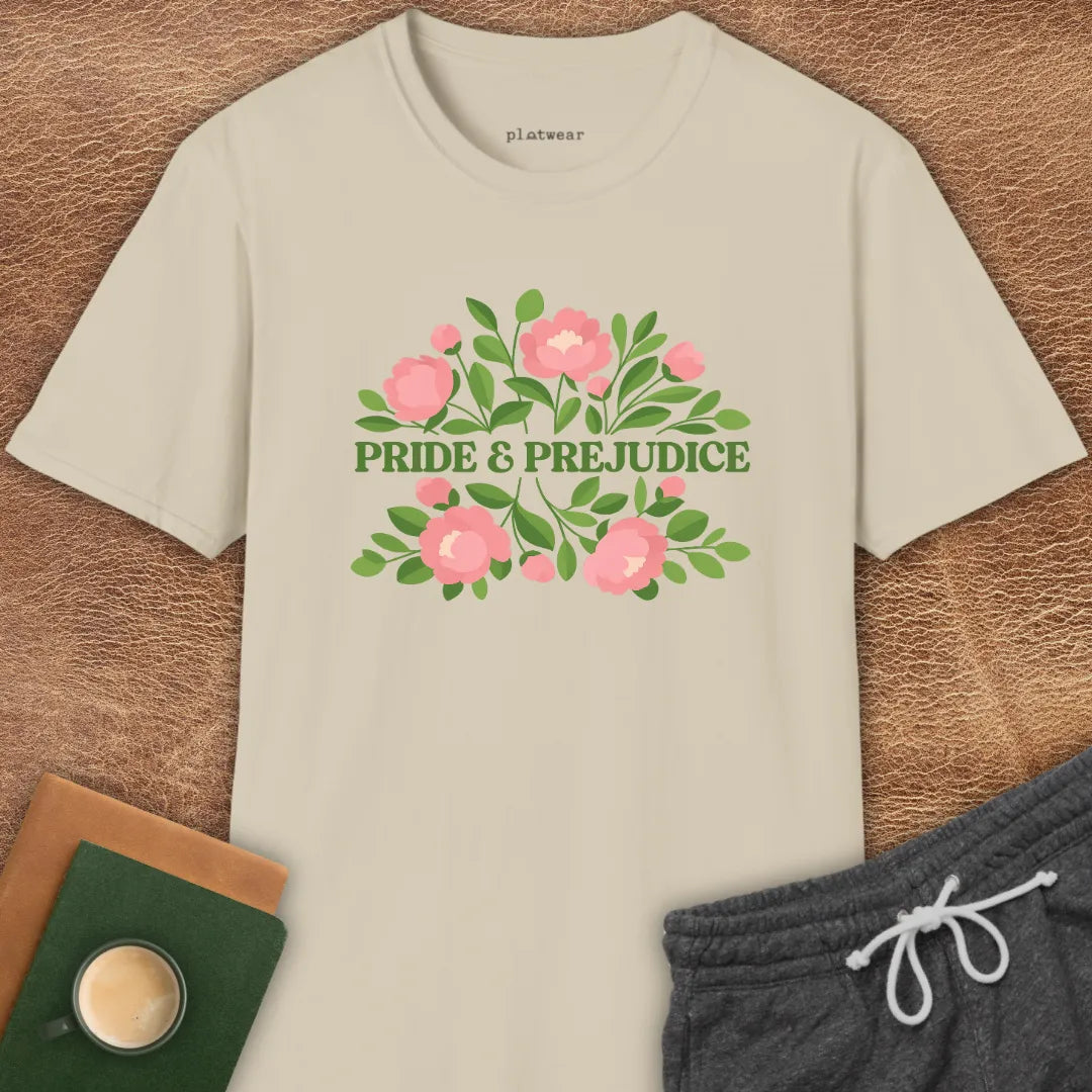 PRIDE & PREJUDICE PEONIES T-SHIRT