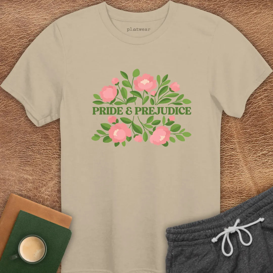 PRIDE & PREJUDICE PEONIES T-SHIRT