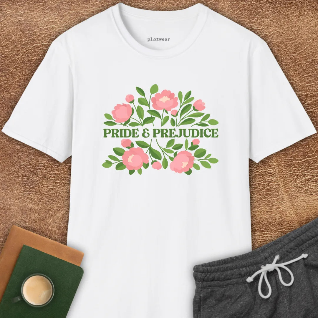 PRIDE & PREJUDICE PEONIES T-SHIRT