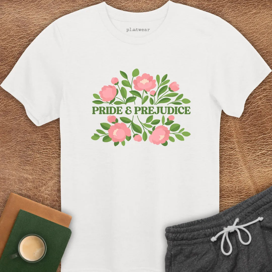 PRIDE & PREJUDICE PEONIES T-SHIRT