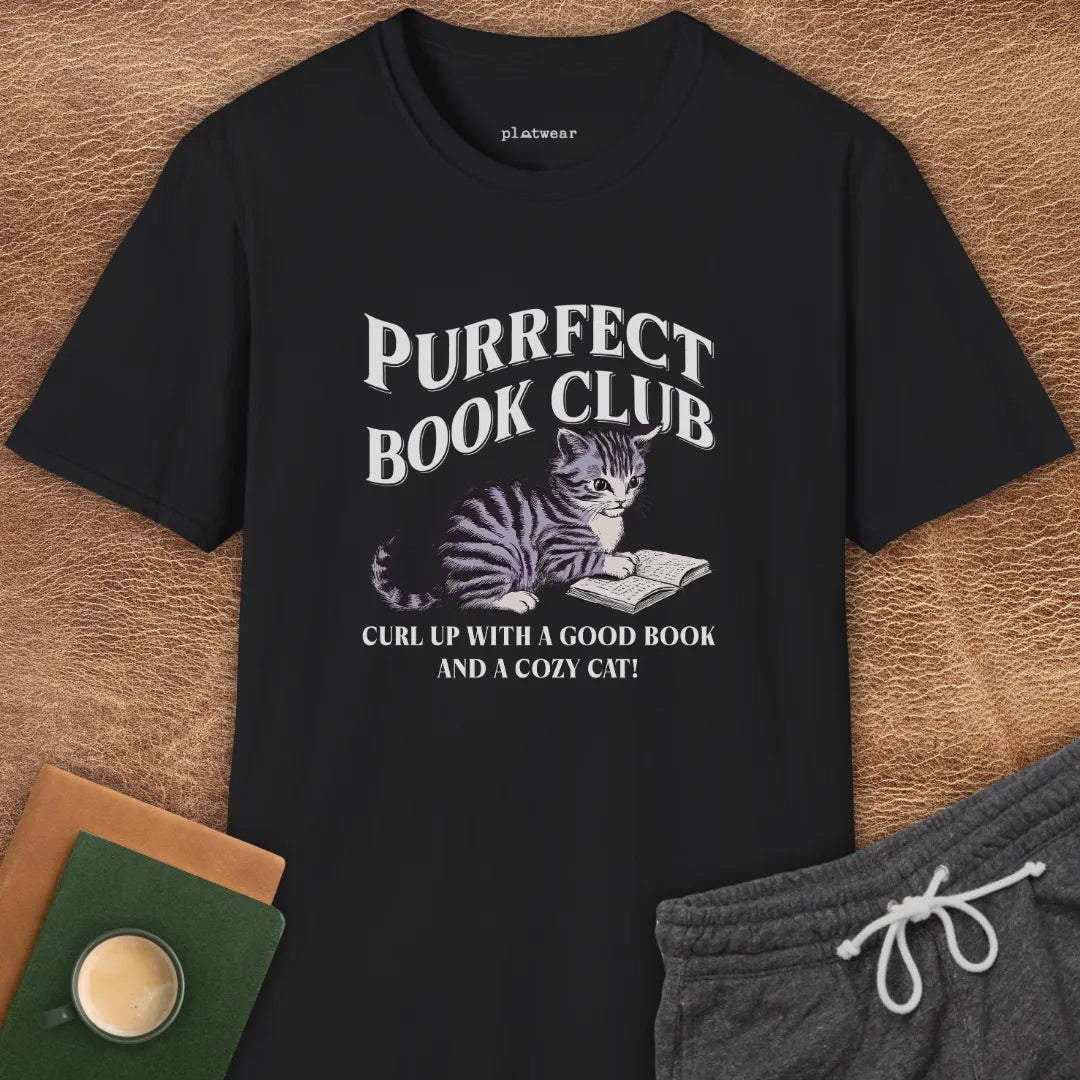 PURRFECT BOOK CLUB T-SHIRT