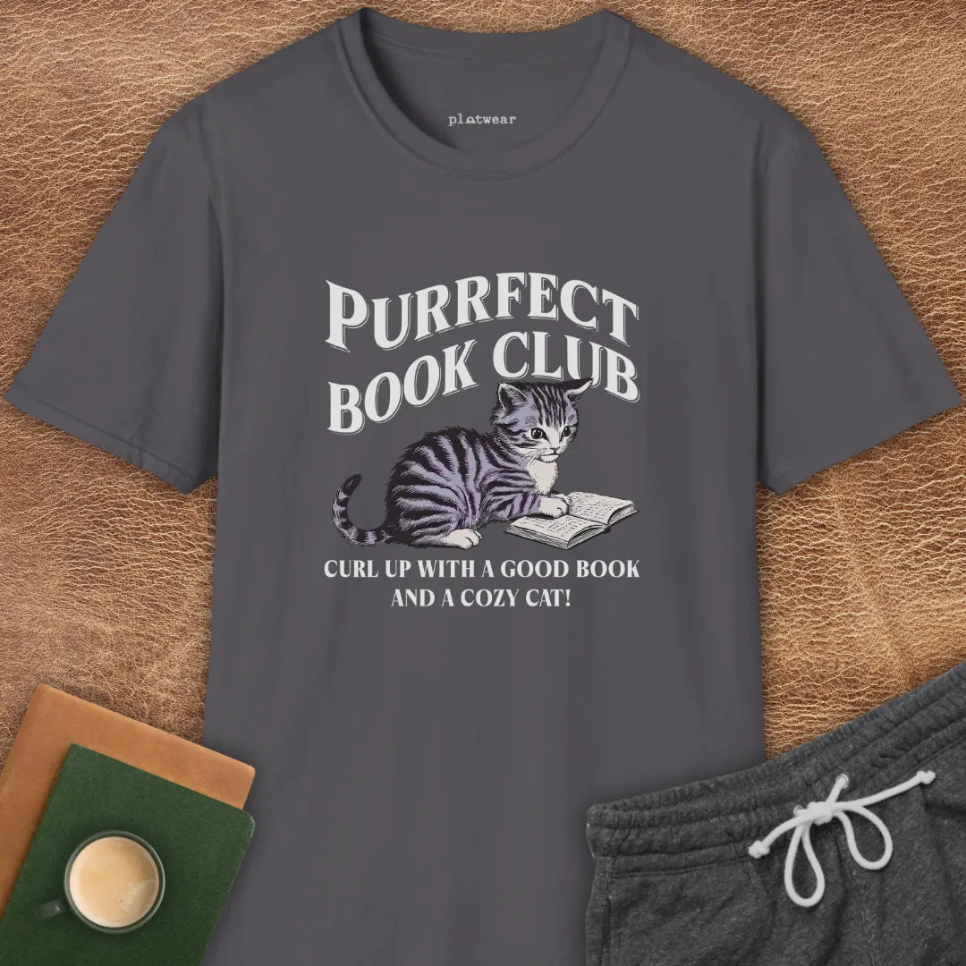 PURRFECT BOOK CLUB T-SHIRT