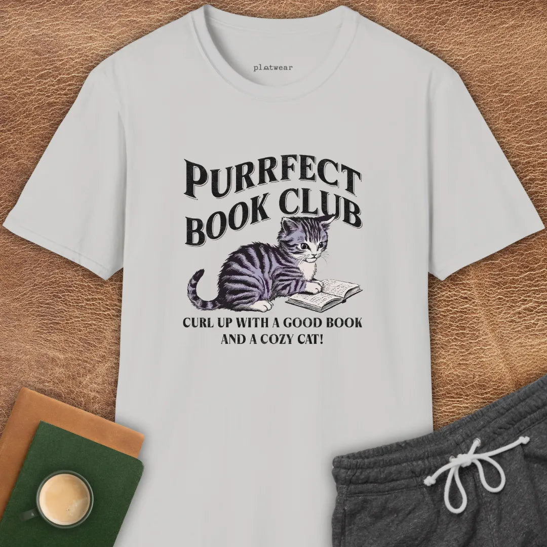 PURRFECT BOOK CLUB T-SHIRT