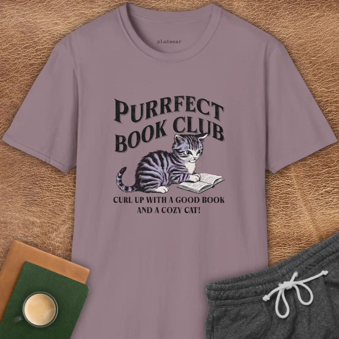 PURRFECT BOOK CLUB T-SHIRT