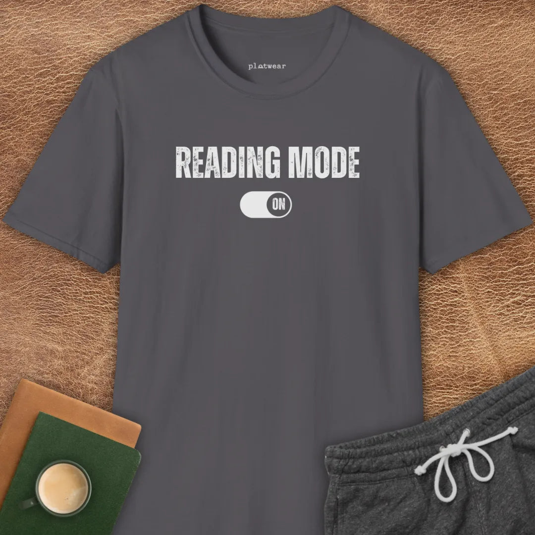 READING MODE ON T-SHIRT