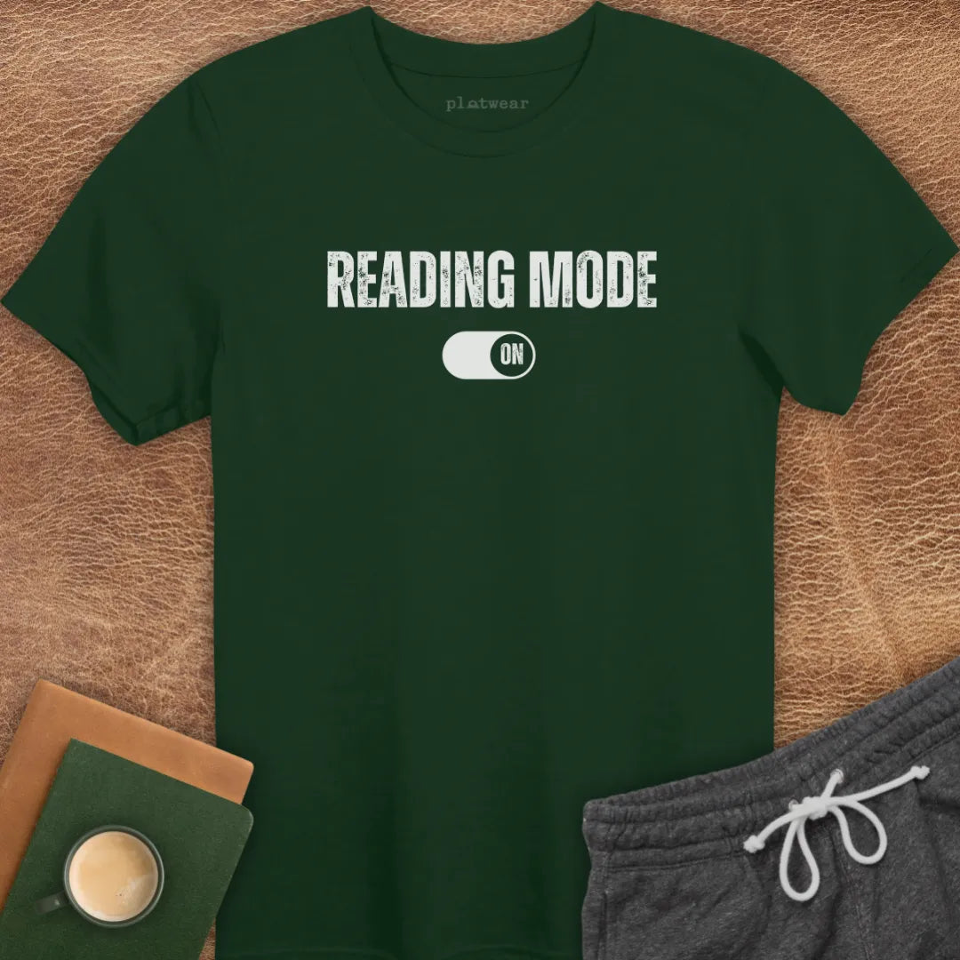 READING MODE ON T-SHIRT