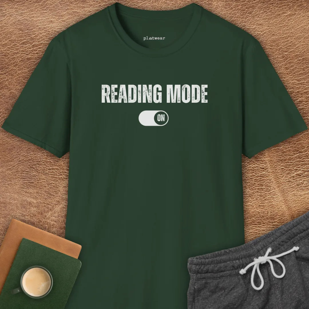 READING MODE ON T-SHIRT