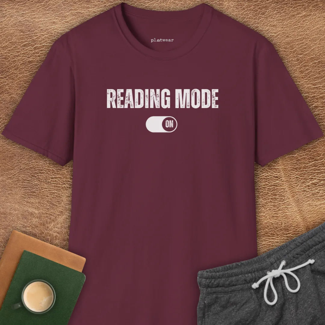 READING MODE ON T-SHIRT