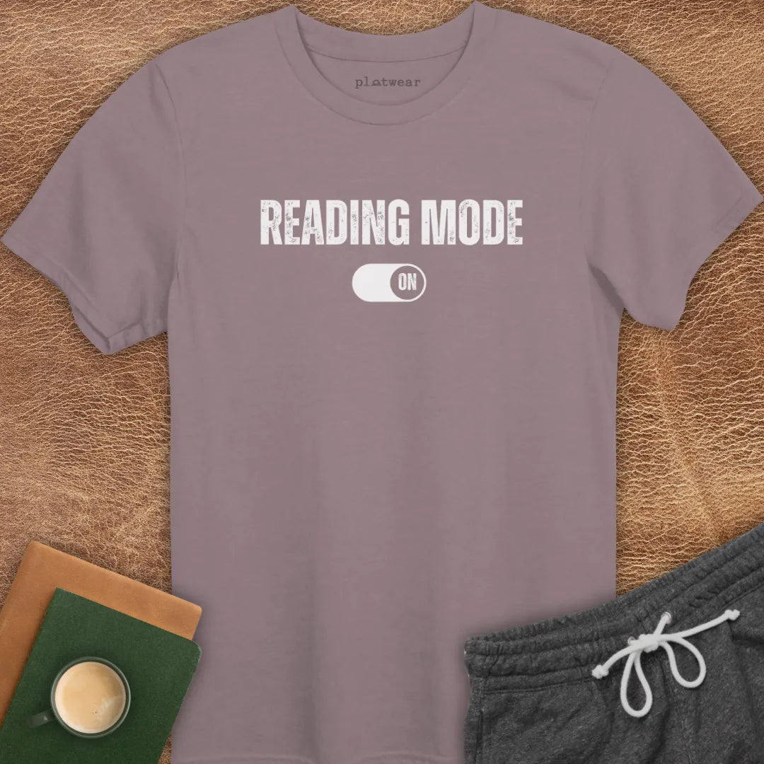 READING MODE ON T-SHIRT