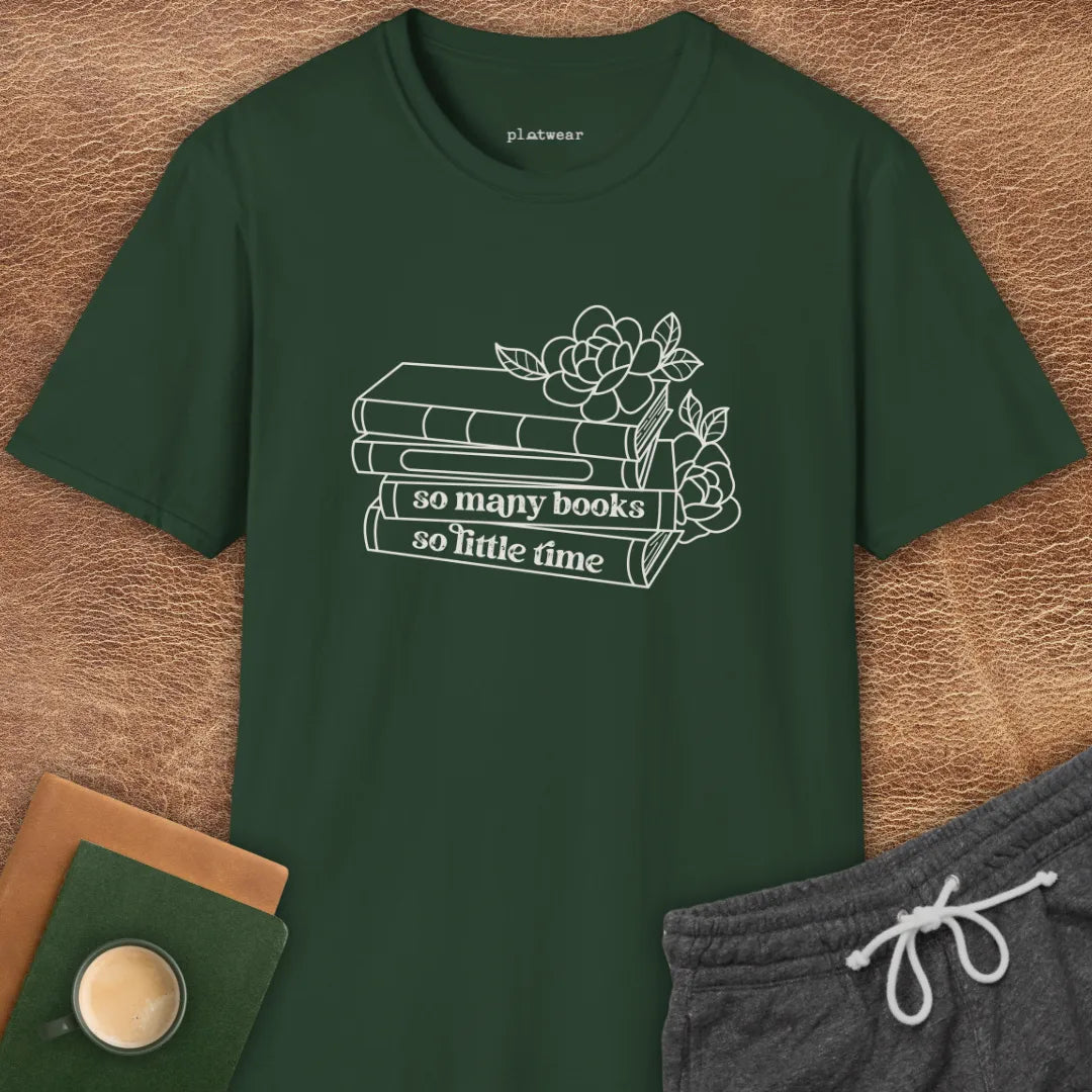SO MANY BOOKS T-SHIRT