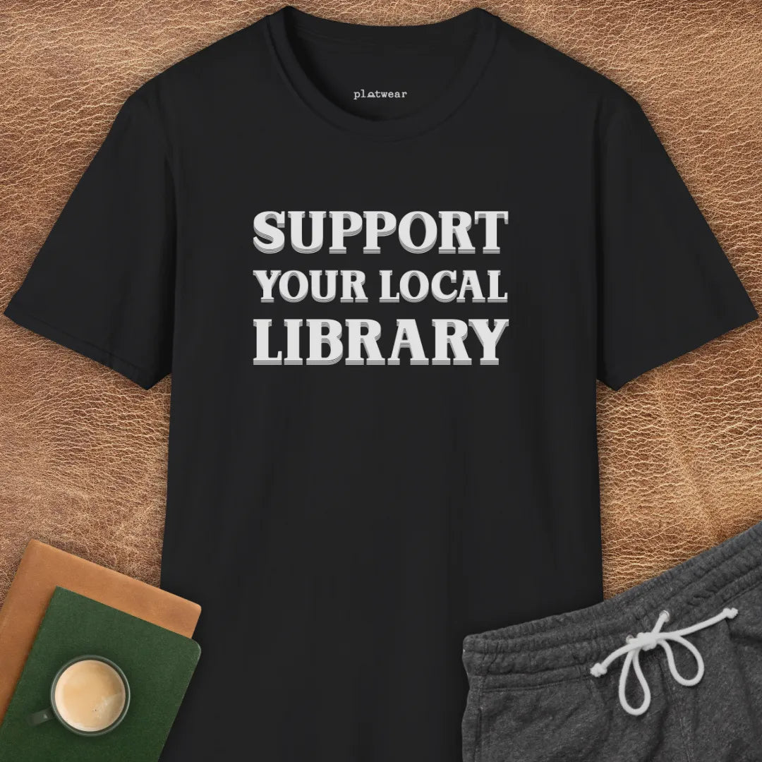 SUPPORT LOCAL LIBRARY T-SHIRT
