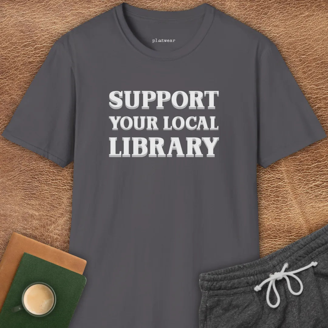 SUPPORT LOCAL LIBRARY T-SHIRT