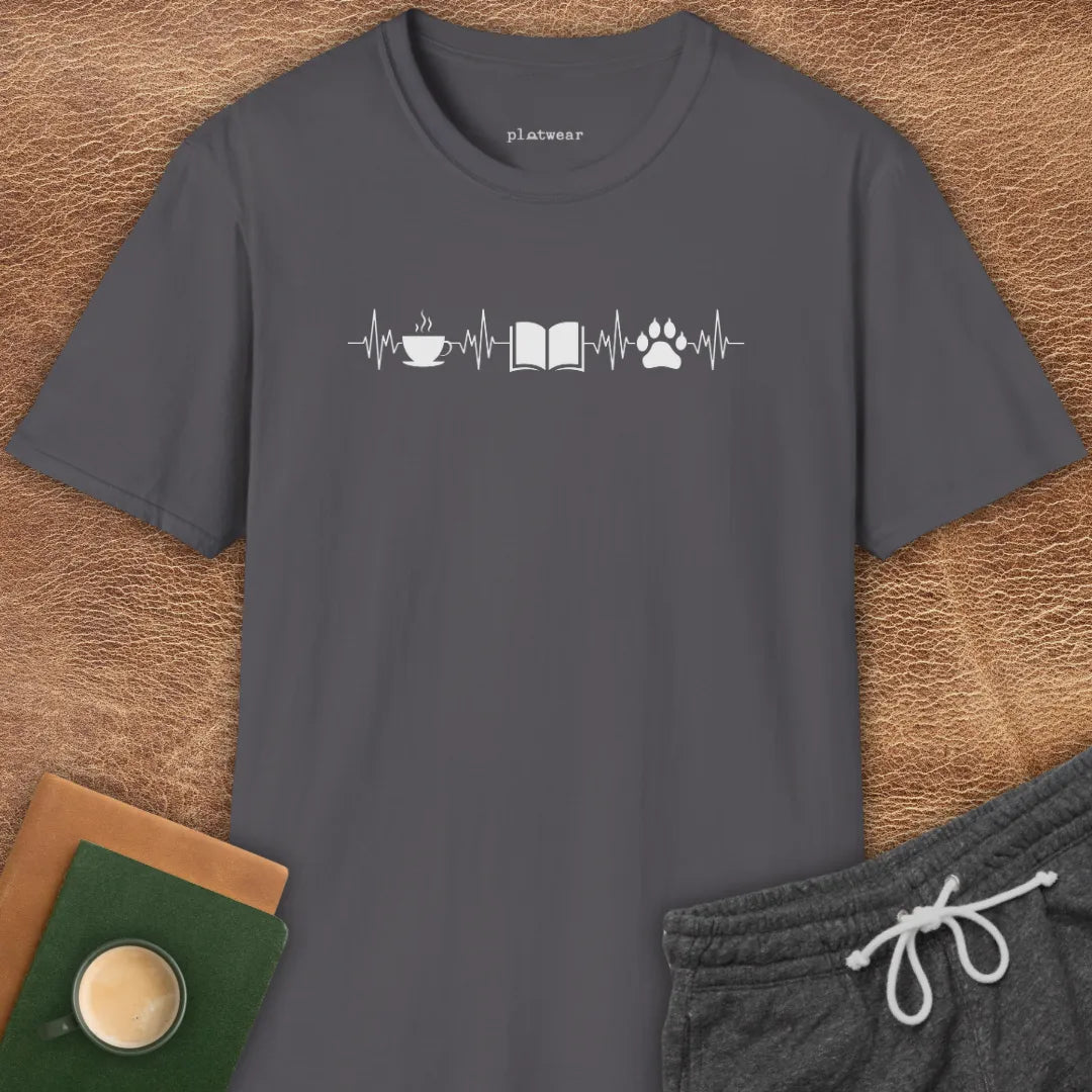 TEA, BOOKS & CATS T-SHIRT