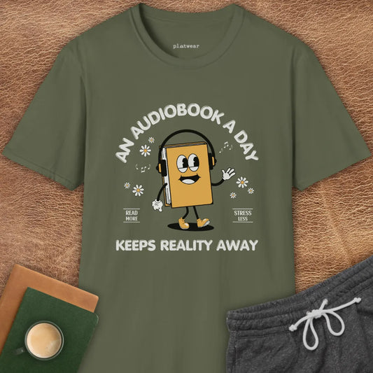 AN AUDIOBOOK A DAY T-SHIRT