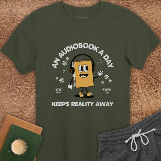 AN AUDIOBOOK A DAY T-SHIRT