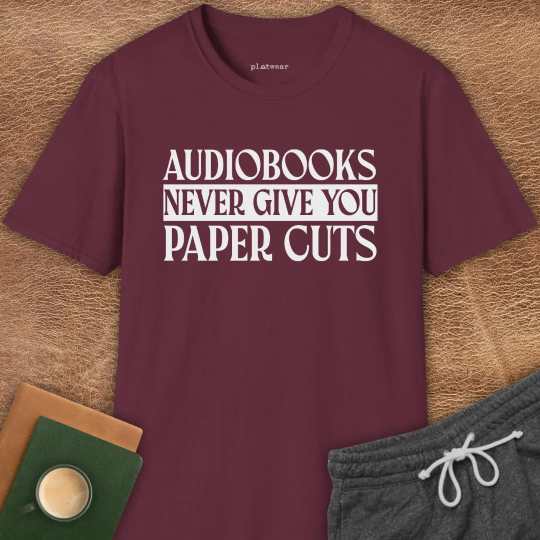 AUDIOBOOKS NEVER T-SHIRT