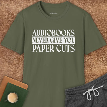 AUDIOBOOKS NEVER T-SHIRT