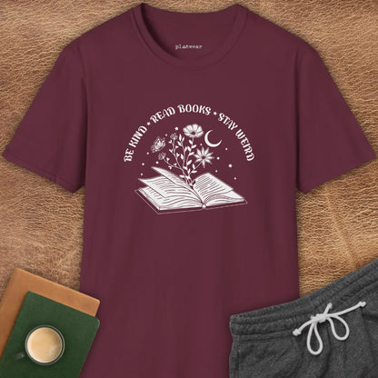 BE KIND READ BOOKS T-SHIRT