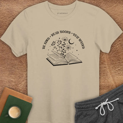 BE KIND READ BOOKS T-SHIRT