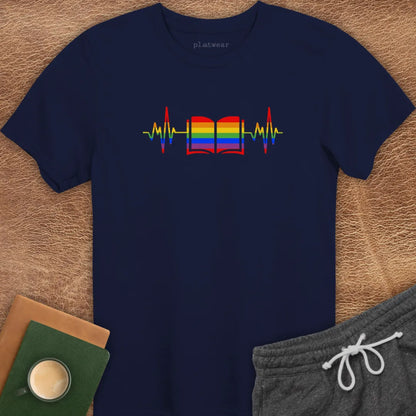 BOOK HEARTBEAT T-SHIRT