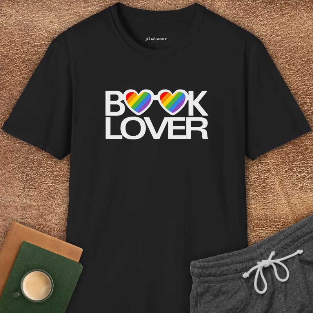 BOOK LOVER RAINBOW T-SHIRT