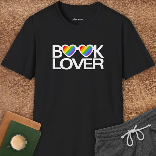 BOOK LOVER RAINBOW T-SHIRT