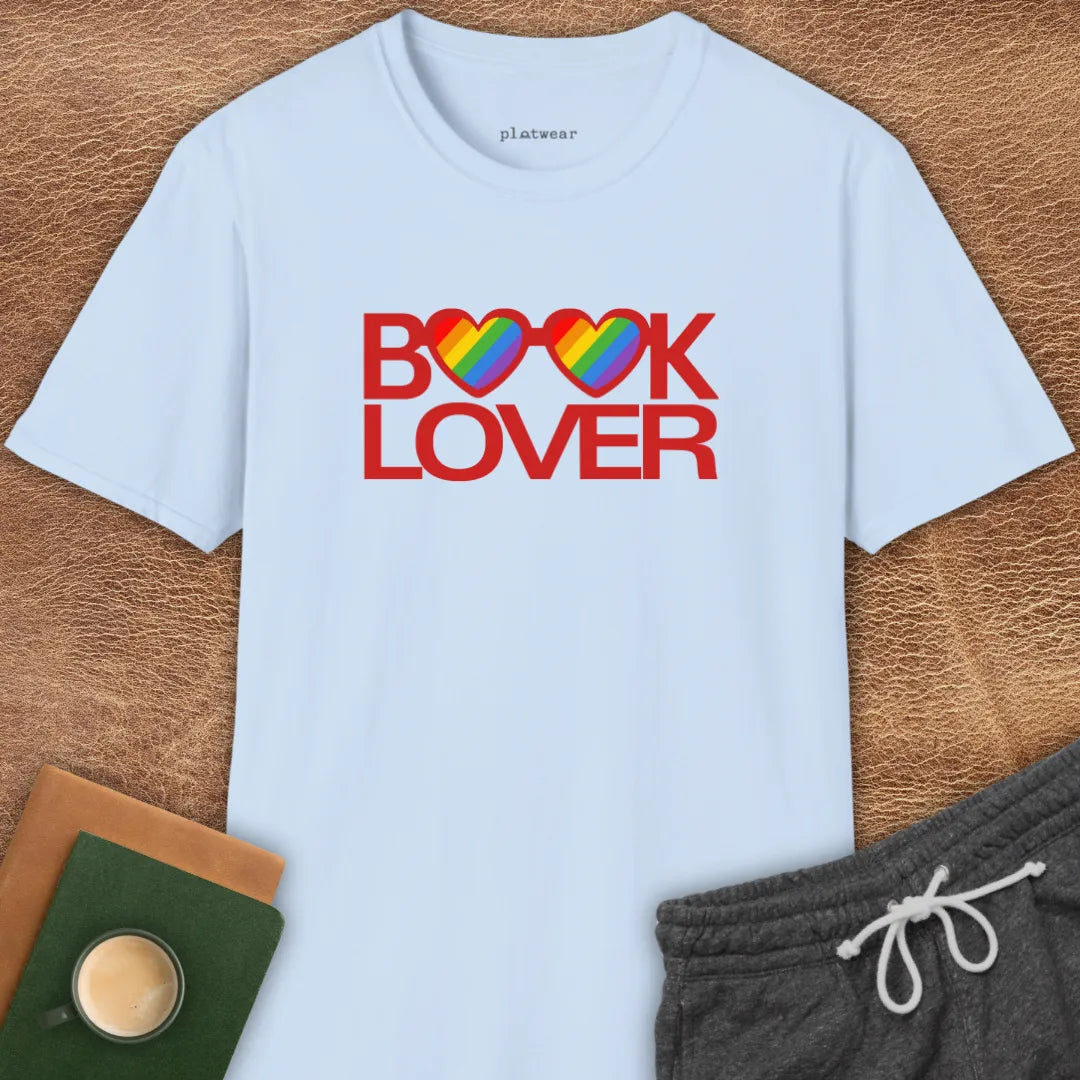 BOOK LOVER RAINBOW T-SHIRT
