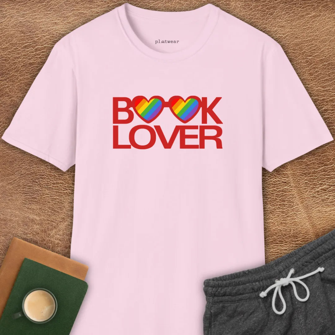 BOOK LOVER RAINBOW T-SHIRT