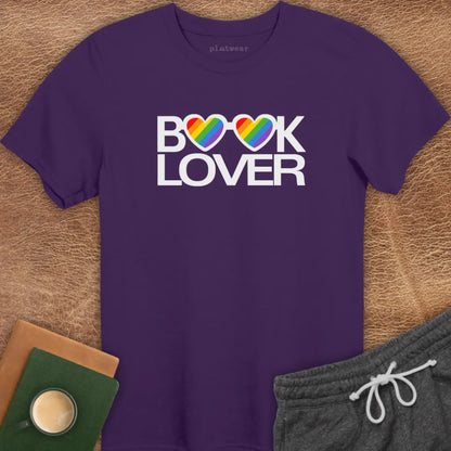 BOOK LOVER RAINBOW T-SHIRT