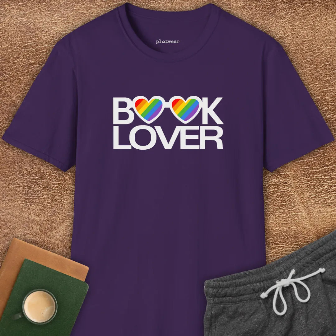 BOOK LOVER RAINBOW T-SHIRT