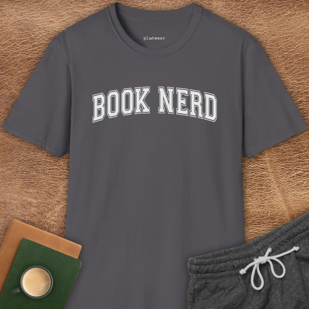 BOOK NERD COLLEGE T-SHIRT