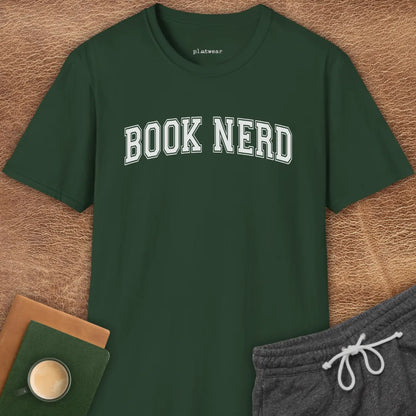 BOOK NERD COLLEGE T-SHIRT