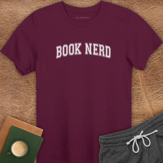 BOOK NERD COLLEGE T-SHIRT