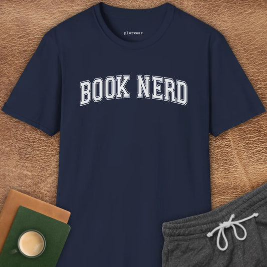 BOOK NERD COLLEGE T-SHIRT